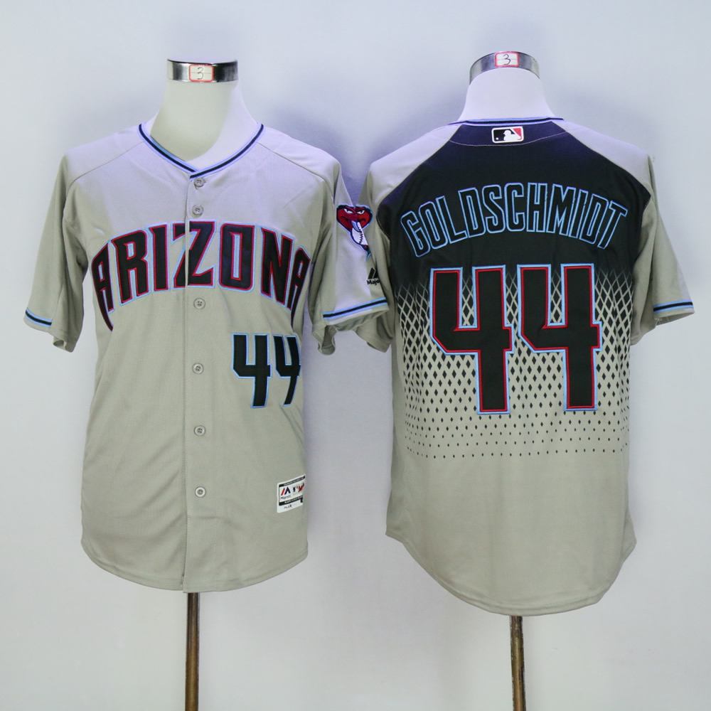 Men Arizona Diamondback #44 Goldschmidt Grey MLB Jerseys1